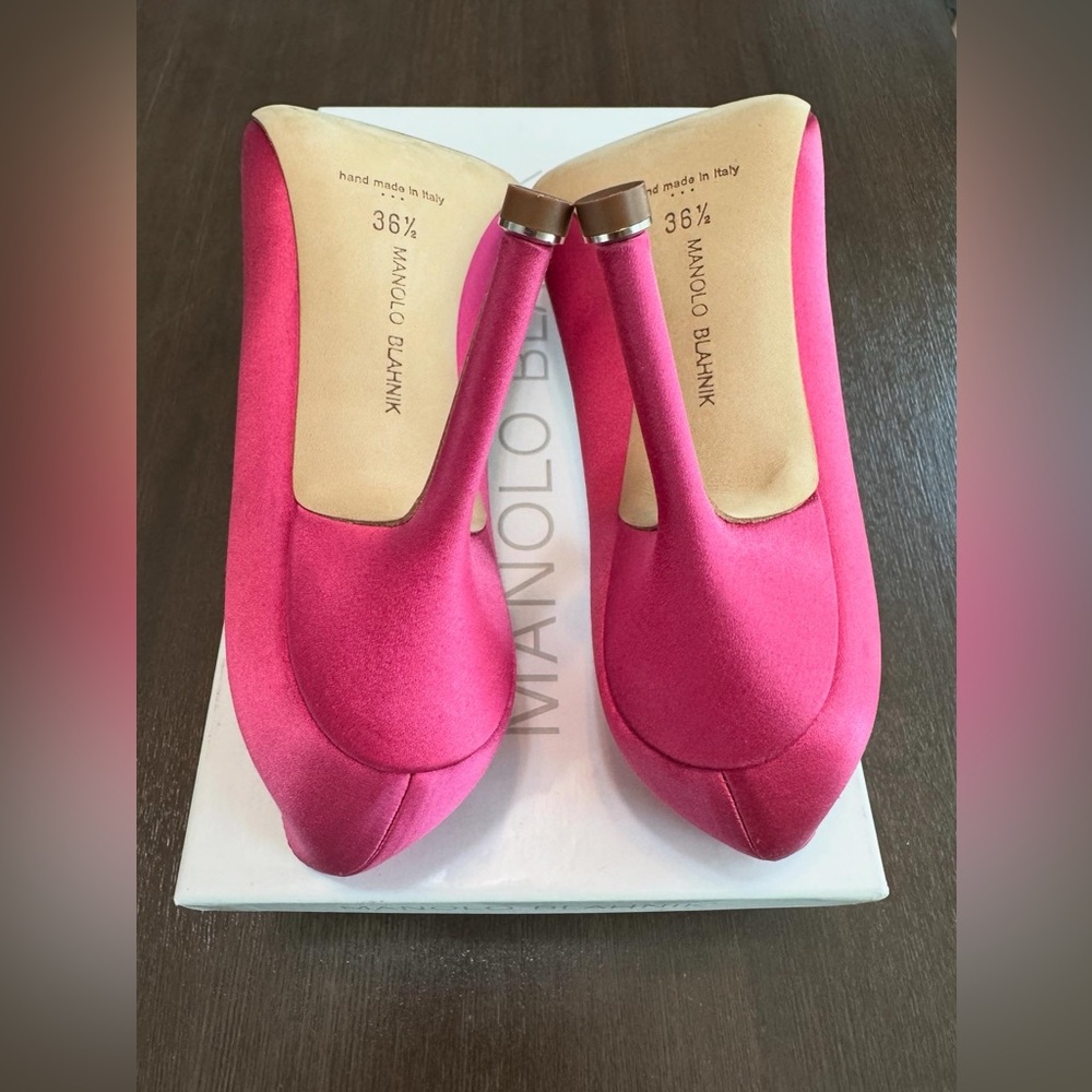 Manolo Blahnik Hangisi Crystal Buckle Pump - Picture 8 of 11